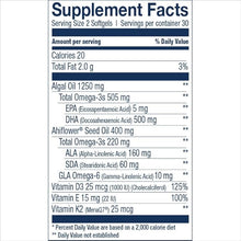 Load image into Gallery viewer, Omega 3 Vegan Derivado de Algas en Capsulas