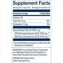 Load image into Gallery viewer, Omega 3 EPA-DHA, de pescado salvaje. Alta potencia. En líquido.